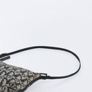 Christian Dior Trotter Canvas Shoulder Bag Black Silver Auth 204279A-8