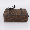 Christian Dior Trotter Romantic Shoulder Bag PVC Brown Silver Auth 204280-9