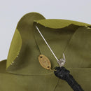 CHANEL Camelia Brooch metal 2 Set White Green CC Auth 204281-11