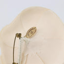 CHANEL Camelia Brooch metal 2 Set White Green CC Auth 204281-6