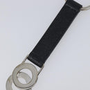 BVLGARI Strap Leather Black Silver Auth 204283A-9