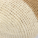 Tory Burch Tote Bag Raffia Beige Gold Tone Auth 204285A-11