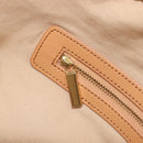 Tory Burch Tote Bag Raffia Beige Gold Tone Auth 204285A-22