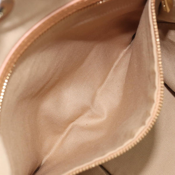 Tory Burch Tote Bag Raffia Beige Gold Tone Auth 204285A
