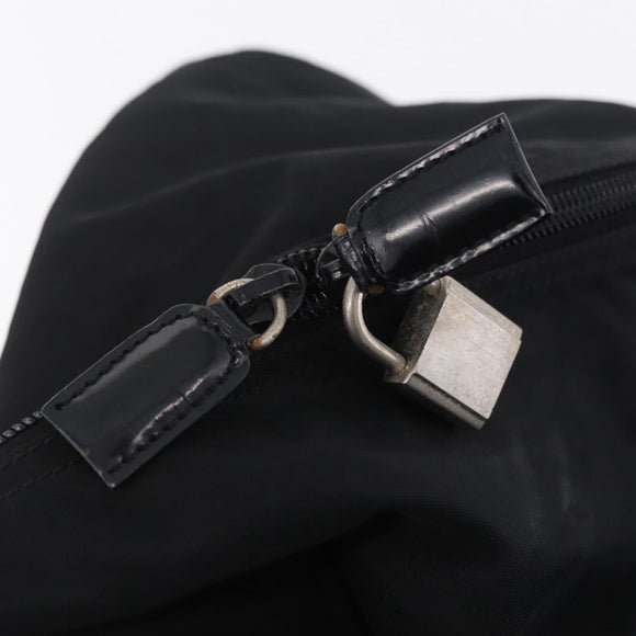 PRADA Shoulder Bag Nylon Leather 5 Set Black Purple Auth 204287