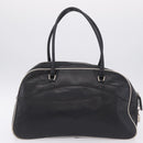 PRADA Shoulder Bag Nylon Leather 5 Set Black Purple Auth 204287-13