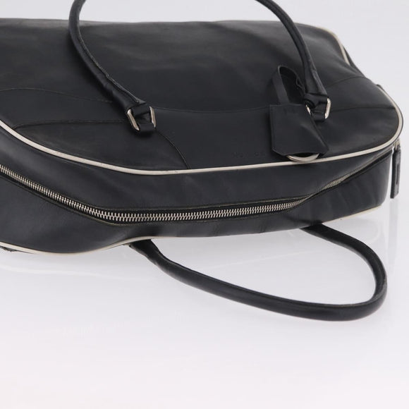 PRADA Shoulder Bag Nylon Leather 5 Set Black Purple Auth 204287