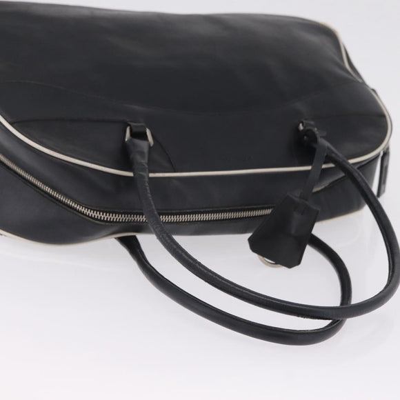 PRADA Shoulder Bag Nylon Leather 5 Set Black Purple Auth 204287