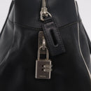 PRADA Shoulder Bag Nylon Leather 5 Set Black Purple Auth 204287-20