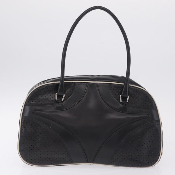 PRADA Shoulder Bag Nylon Leather 5 Set Black Purple Auth 204287