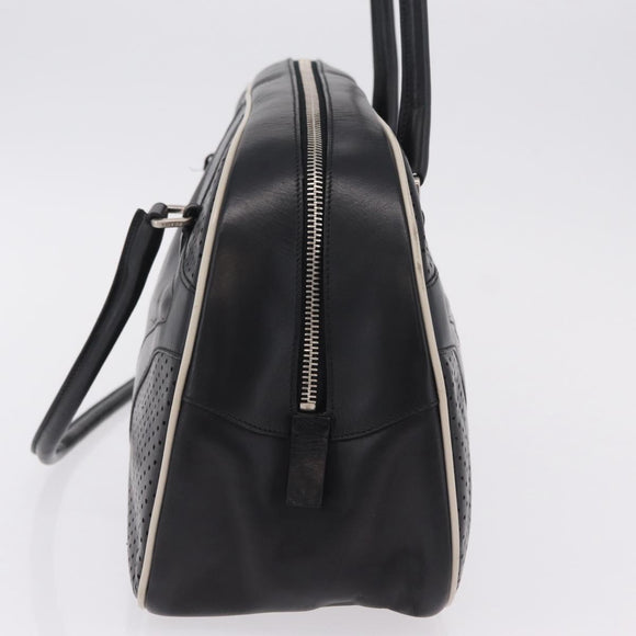 PRADA Shoulder Bag Nylon Leather 5 Set Black Purple Auth 204287