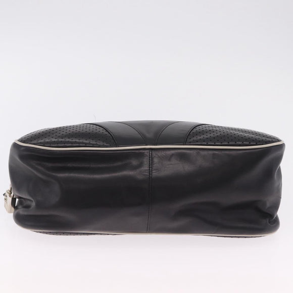PRADA Shoulder Bag Nylon Leather 5 Set Black Purple Auth 204287