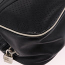 PRADA Shoulder Bag Nylon Leather 5 Set Black Purple Auth 204287-31