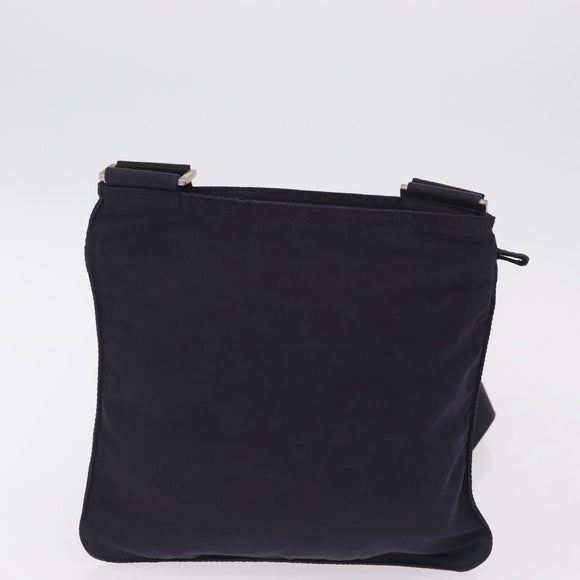 PRADA Shoulder Bag Nylon Leather 5 Set Black Purple Auth 204287