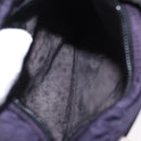 PRADA Shoulder Bag Nylon Leather 5 Set Black Purple Auth 204287-44