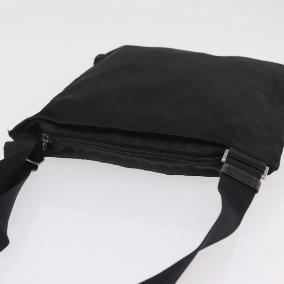 PRADA Shoulder Bag Nylon Leather 5 Set Black Purple Auth 204287