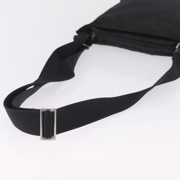 PRADA Shoulder Bag Nylon Leather 5 Set Black Purple Auth 204287