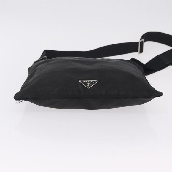PRADA Shoulder Bag Nylon Leather 5 Set Black Purple Auth 204287