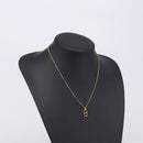 Christian Dior Necklace metal Gold Auth 204290-16