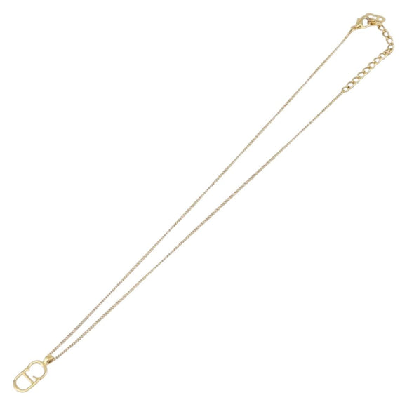 Christian Dior Necklace metal Gold Auth 204290