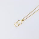 Christian Dior Necklace metal Gold Auth 204290-3