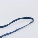 SAINT LAURENT Cavas Chic Hand Bag Leather 2way Blue Gold 279079 Auth 204300A-14
