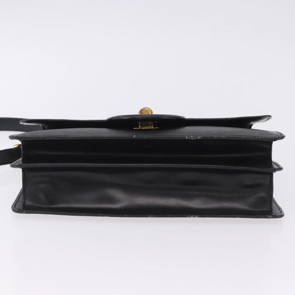 LOUIS VUITTON Epi Free Run Shoulder Bag Black M52402 LV Auth 204301