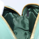 Miu Miu Matelasse Arkady Hand Bag Leather 2way Green Gold Auth 204302SAM-27