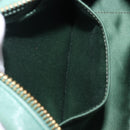 Miu Miu Matelasse Arkady Hand Bag Leather 2way Green Gold Auth 204302SAM-28