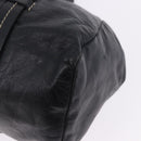 Miu Miu Hand Bag Vitellolux Black Silver Auth 204305A-18