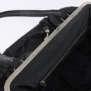 Miu Miu Hand Bag Vitellolux Black Silver Auth 204305A-9