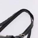 Miu Miu Hand Bag Vitellolux Black Silver Auth 204305A-14