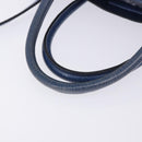 Miu Miu Hand Bag Vitellolux 2way Blue Silver Auth 204308A-9