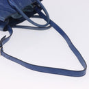 Miu Miu Hand Bag Vitellolux 2way Blue Silver Auth 204308A-10