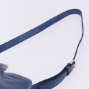 Miu Miu Hand Bag Vitellolux 2way Blue Silver Auth 204308A-22