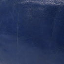Miu Miu Hand Bag Vitellolux 2way Blue Silver Auth 204308A-2