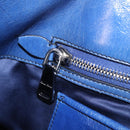 Miu Miu Hand Bag Vitellolux 2way Blue Silver Auth 204308A-33