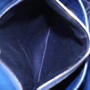 Miu Miu Hand Bag Vitellolux 2way Blue Silver Auth 204308A-36