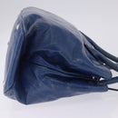 Miu Miu Hand Bag Vitellolux 2way Blue Silver Auth 204308A-5
