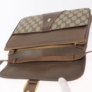 GUCCI GG Supreme Shoulder Bag PVC Leather Beige Gold 904 23 025 Auth 204309-9