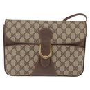 GUCCI GG Supreme Shoulder Bag PVC Leather Beige Gold 904 23 025 Auth 204309-13