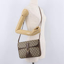 GUCCI GG Supreme Shoulder Bag PVC Leather Beige Gold 904 23 025 Auth 204309-27