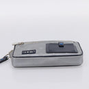 LOUIS VUITTON Monogram Satellite Alpha Clutch Bag Silver M44171 LV Auth 204313A-5
