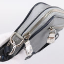 LOUIS VUITTON Monogram Satellite Alpha Clutch Bag Silver M44171 LV Auth 204313A-10