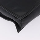 LOEWE Anagram Shoulder Bag Leather Black Gold Auth 204314A-14