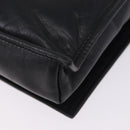 LOEWE Anagram Shoulder Bag Leather Black Gold Auth 204314A-9