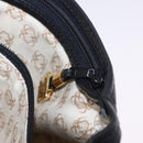 LOEWE Anagram Shoulder Bag Leather Black Gold Auth 204314A-24