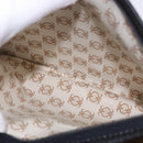 LOEWE Anagram Shoulder Bag Leather Black Gold Auth 204314A-25