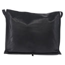 LOEWE Anagram Shoulder Bag Leather Black Gold Auth 204314A-2