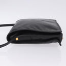 LOEWE Anagram Shoulder Bag Leather Black Gold Auth 204314A-4